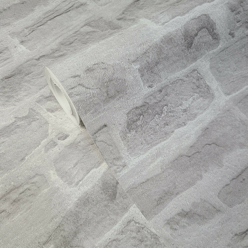 Papier peint texturé gris mat moderne