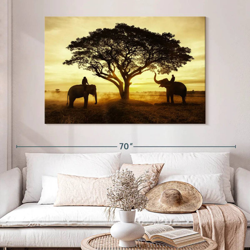 Brampt Elephant Couple Silhouette
