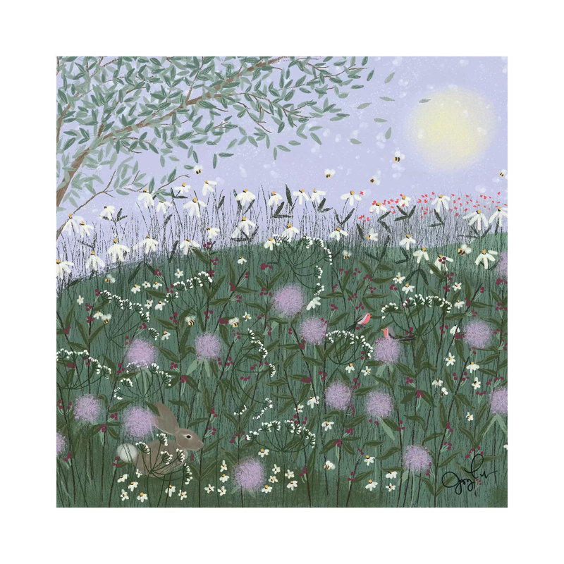 «Wild and Free II» par Joy Laforme - impression sur toile tendue, H 12 po x l 12 po x P 0,75 po