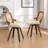 Brinskelle 20" W Faux Leather Swivel Modern Dining Chair-1356568333