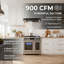  30 In. 900 Cfm Insert Range Hood In Black Stainless Steel With Dishwasher Filter, Ducted/Ductless Convertible Range Hood