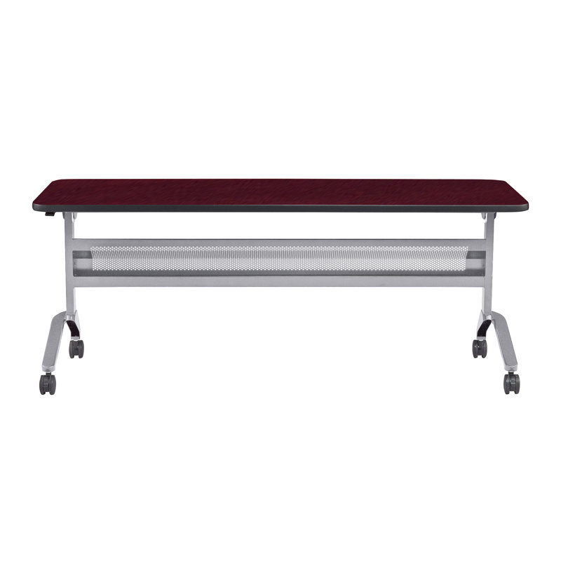 Table de formation Flip-N-Go rectangulaire, LPL, Acajou royal, Noir, noir, noir, noir, H 29 po x L 72 po x l 24 po