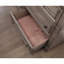 Table de chevet 3 pièces avec table de chevet en bois massif gris brossé