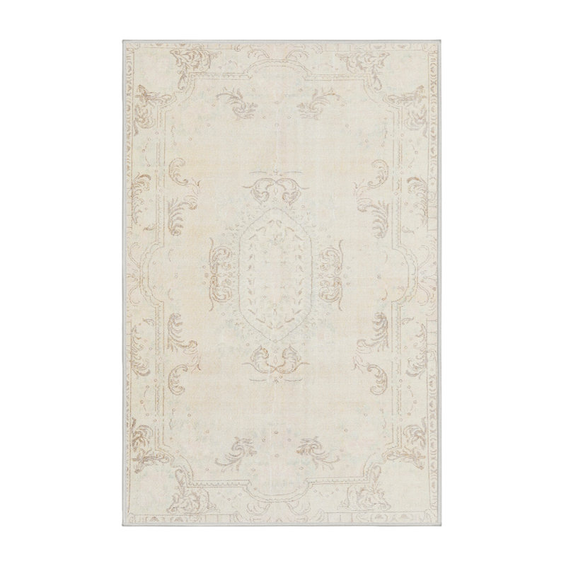 Tapis rouge/beige/noir traditionnel Willsboro, Rectangle 2 pi x 4 pi