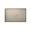 Lavabo de salle de bain rectangulaire en béton 19,68 ", beige et gris, mat, au-dessus du comptoir