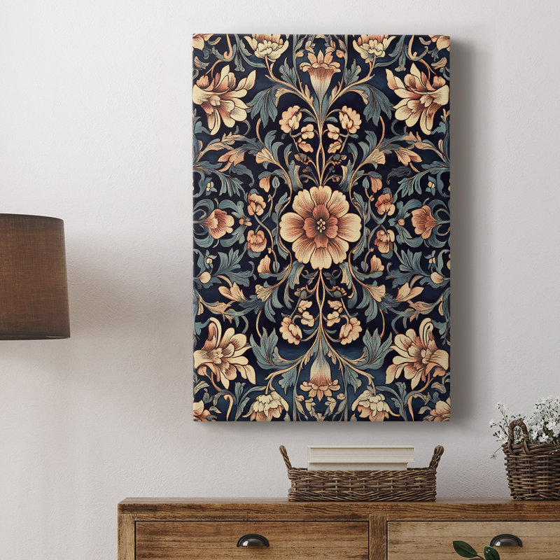 WM MORRIS Series DCCCXXXI  -Premium Gallery Wrapped Canvas -Ready to Hang, H 12 po x l 8 po