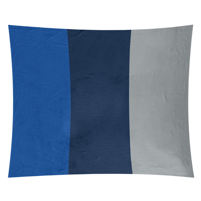 St. Louis Polyester Tapestry, 88" H x 104" W x 2" D, Royal Blue/Navy Blue/Gray