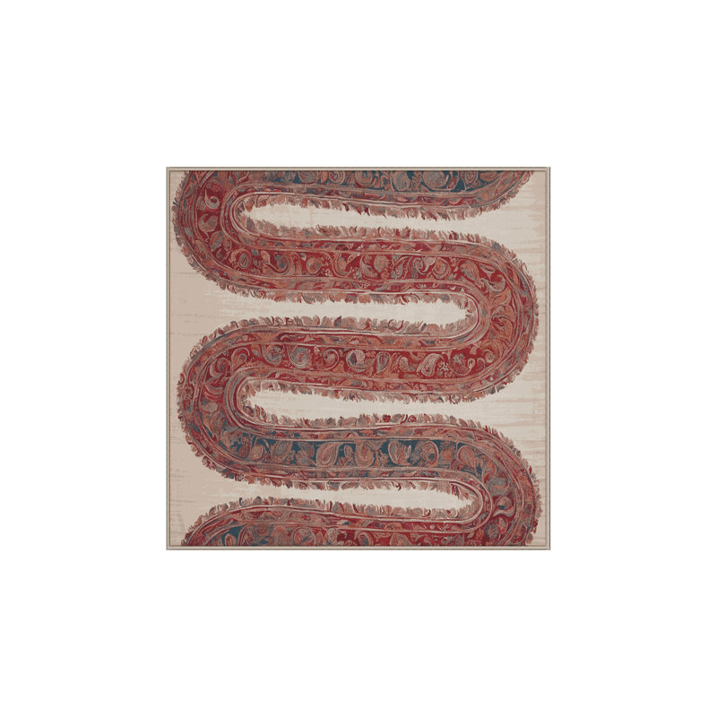 Tapis brun soyeux et moelleux, Carré 7 pi