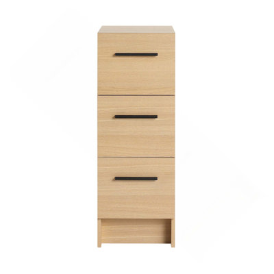 Armoire de rangement autoportante 12 po avec 3 tiroirs