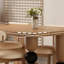 Table de salle à manger en bois massif de style rétro-499662647-499662651