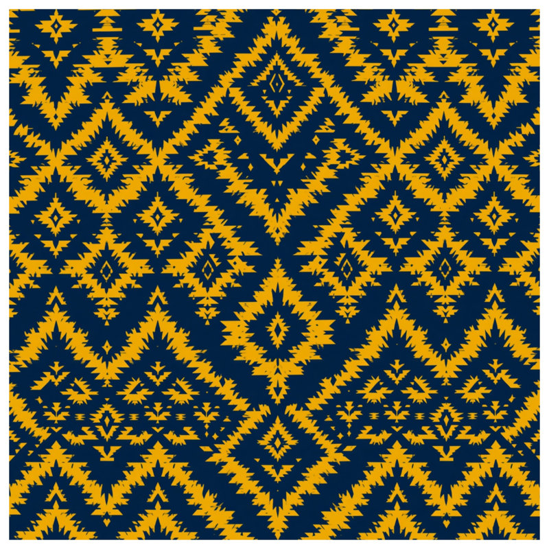 Tapisserie murale jaune à motif géométrique - Décoration murale géométrique, 50in H x60in W with 4 Grommets
