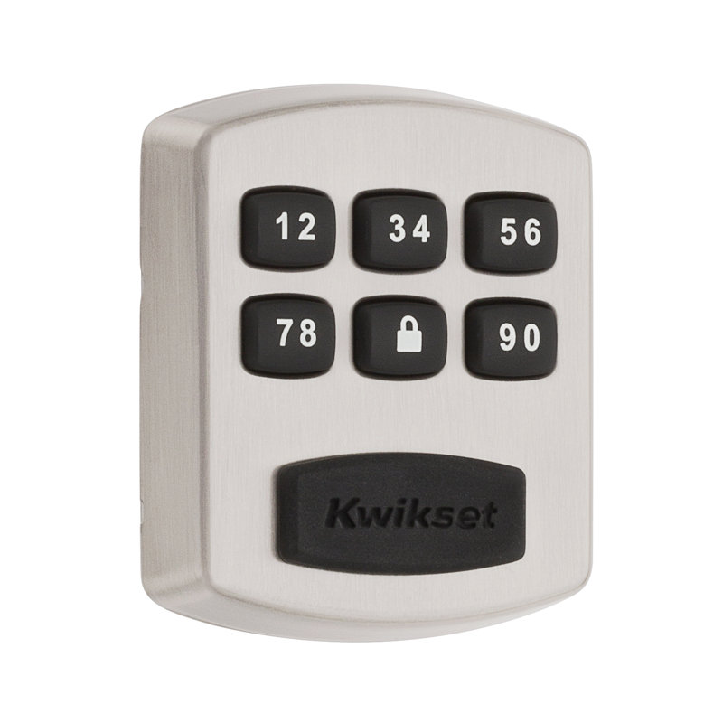 Kwikset Keywayless Electronic Smart Code Deadbolt, Satin Nickel
