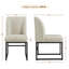 Chaise parsons en lin Bortman