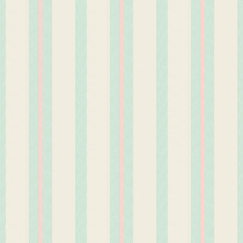 Miami Stripe Mini - Wallpaper, South Beach Teal, Peel & Stick, Self-Adhesive