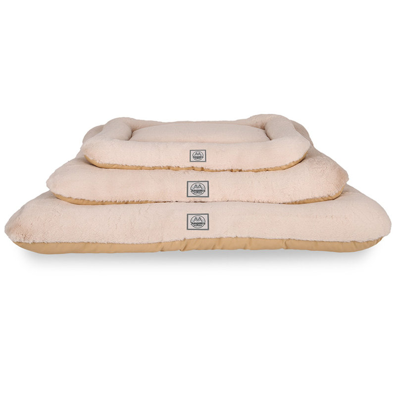 Jungolica Orthopedic Pet Bed, 75cm H x 55cm W x 7cm D, Beige