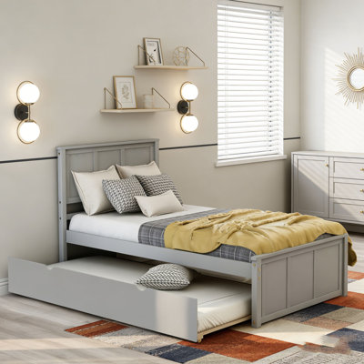 Platform Bed with Twin Size Trundle
