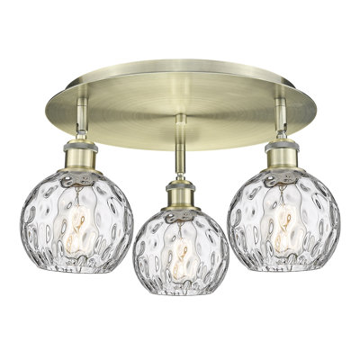 Ambrosane Glass Flush Mount