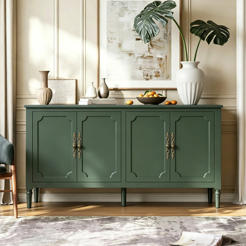 Buffet Farmhouse 59 "avec tablettes réglables, Green