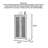 Ventilated Slatted Solid Wood Shoe Cabinet with Lock