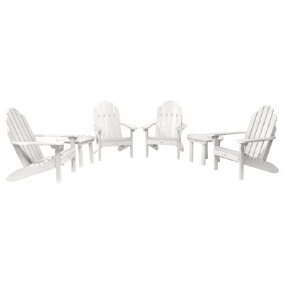 Anette Outdoor Adirondack Chair With Table