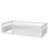 Children's solid wood platform bed with safety rails-369018958-369018959