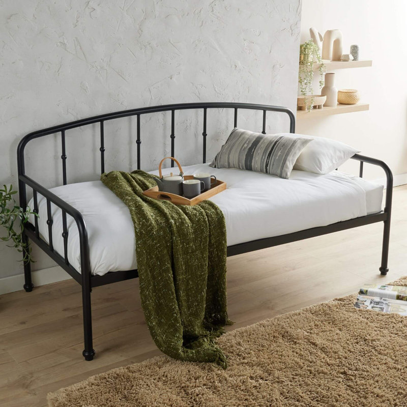 Heroux Single (3') Black Metal Guest Day Bed
