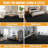 Cozy Plush Non-Slip Rubberback Soft Black Indoor Bedroom, Living Room Area Rug-347237026-347237028