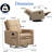 Tayani Plush Velvet Manual Swivel Rocker Recliner Chair-1108549066