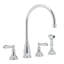 Georgian Era Double Handle Kitchen Faucet With Accessories-11066771-61047928