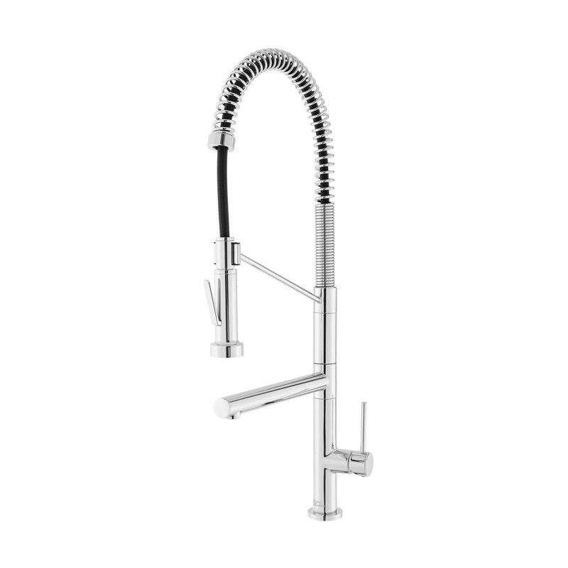 Nouvet Novuet Single Handle, Pull-Down Kitchen Faucet with Pot Filler, Chrome