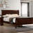 Queen Size Solid Wood Transitional Sleigh Bed Frame, Cherry Finish, Foundation Required for Master Bedroom