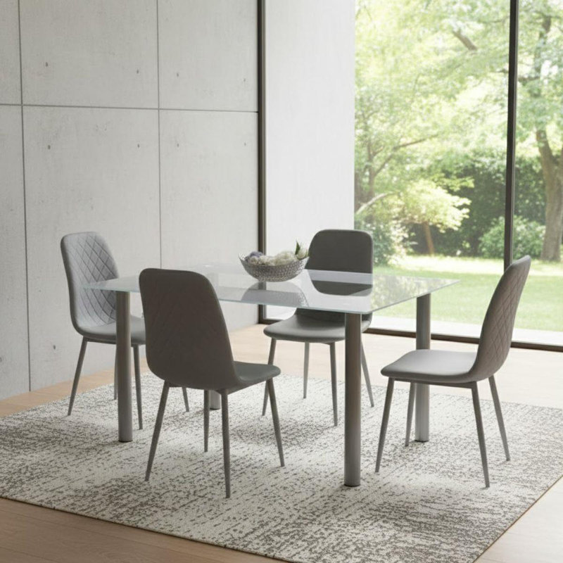 4 - Person Dining Set, Grey