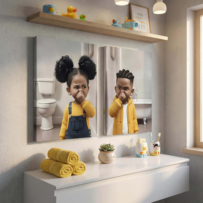 Funny Bathroom Wall Ar 30x40cm