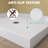 Acrylic Rectangular Shower Pan 48'' W x 36'' D Double Threshold Corner Shower Tray in White with Center Drain