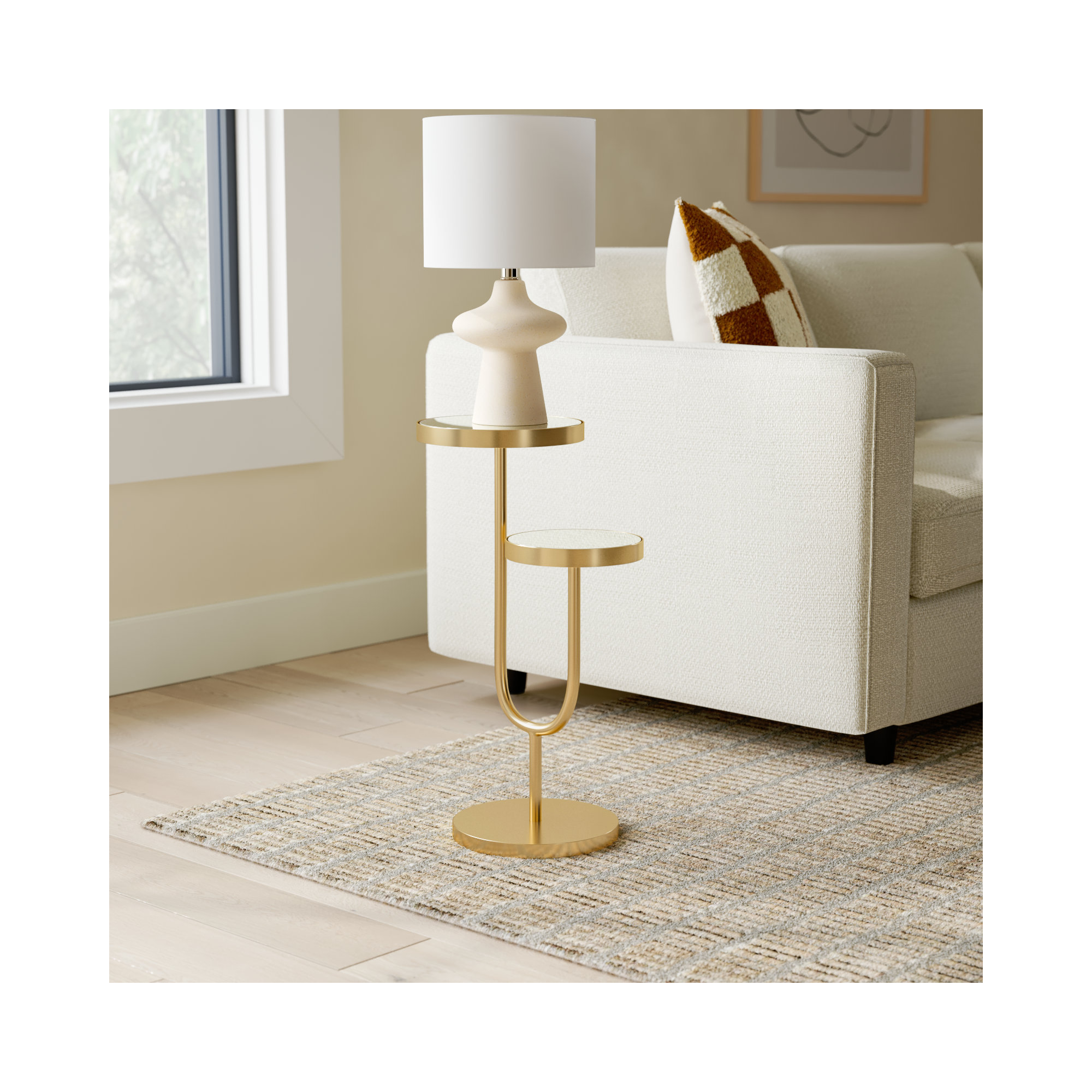 Ericson End Table, Gold