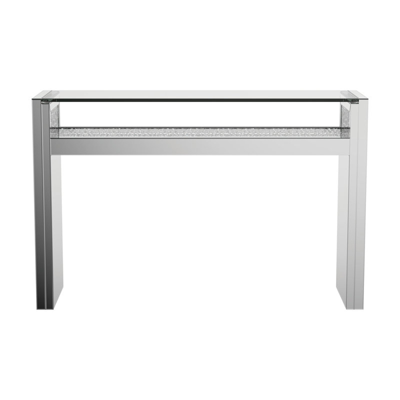 Eaker 47.75'' Glass Top Console Table