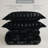 3 PCS Full/Queen Solid Faux Fur Comforter Mini Set Black-117539177-117539179