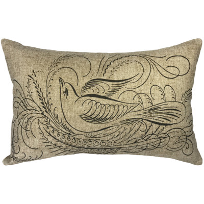  Flourish Linen Lumbar Pillow