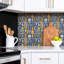 Ceard 50cm x 100cm PVC Field Tile in Blue
