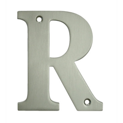 Deltana RL4R-15, lettre résidentielle 4 po, finition nickel satiné