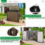 Waterproof 5 Ft. W X 3 Ft. D Metal Flat Storage Shed-130203241