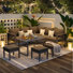 Aluminum Patio Furniture Set With Waterproof Cover