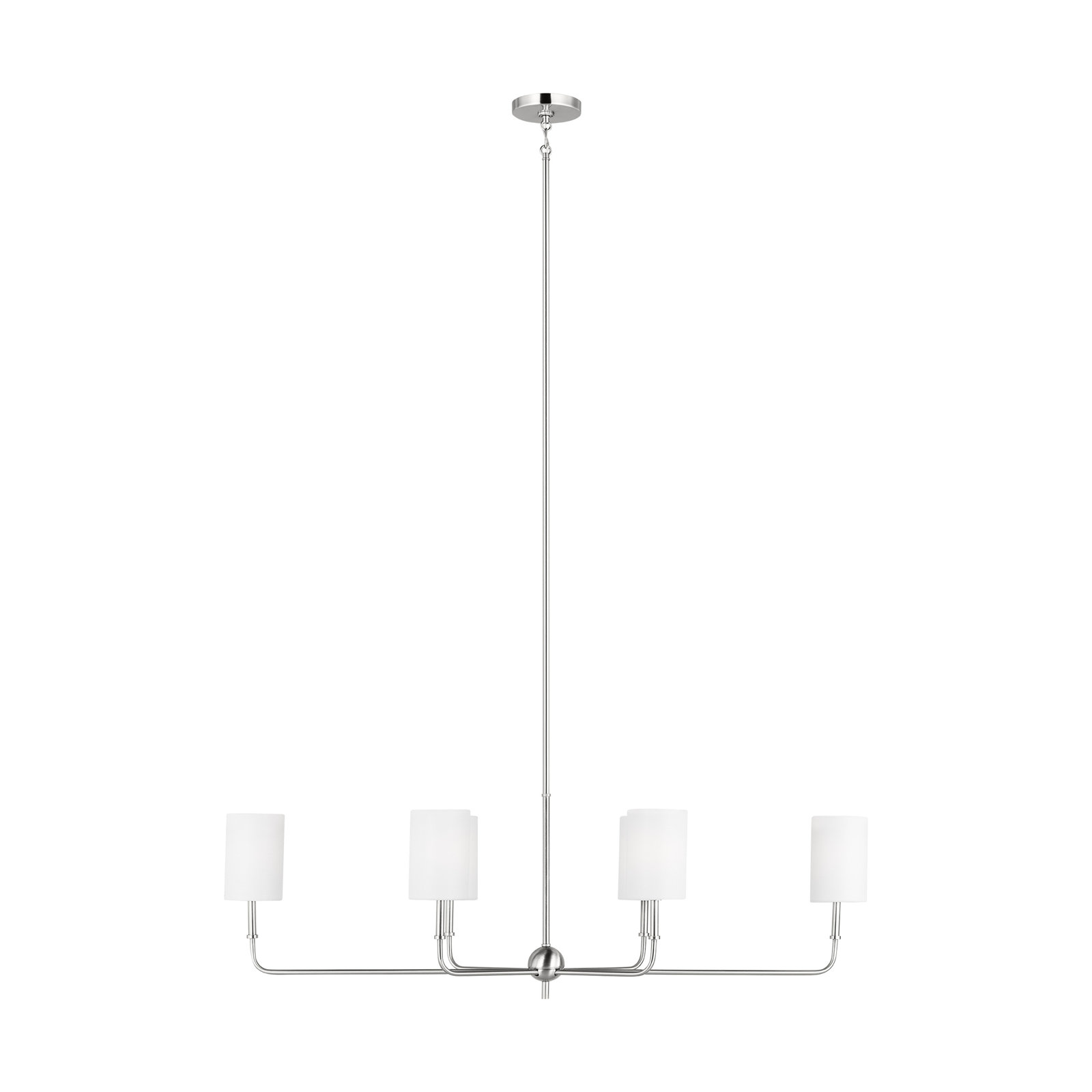 Rowley 6 - Light Dimmable Chandelier, Brushed Nickel