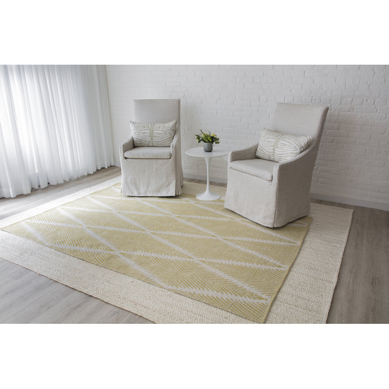 River Geometric Handmade Flatweave Orange Area Rug, Yellow, Rectangle 7'6" x 9'6"