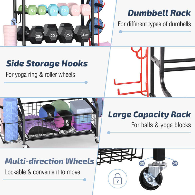 Robbinston Freestanding Dumbbell Storage Rack