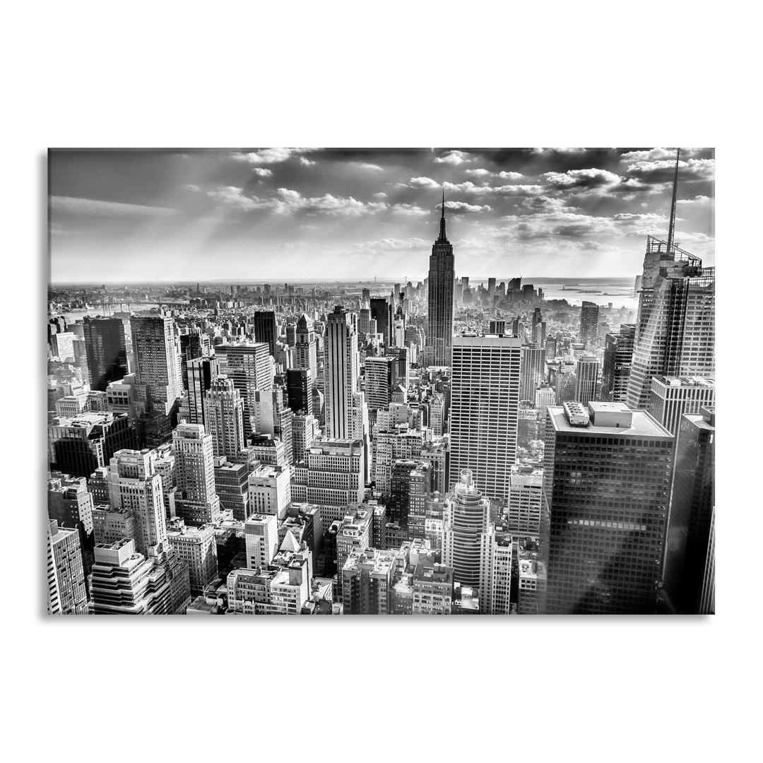 Glasbild New York bei Tag