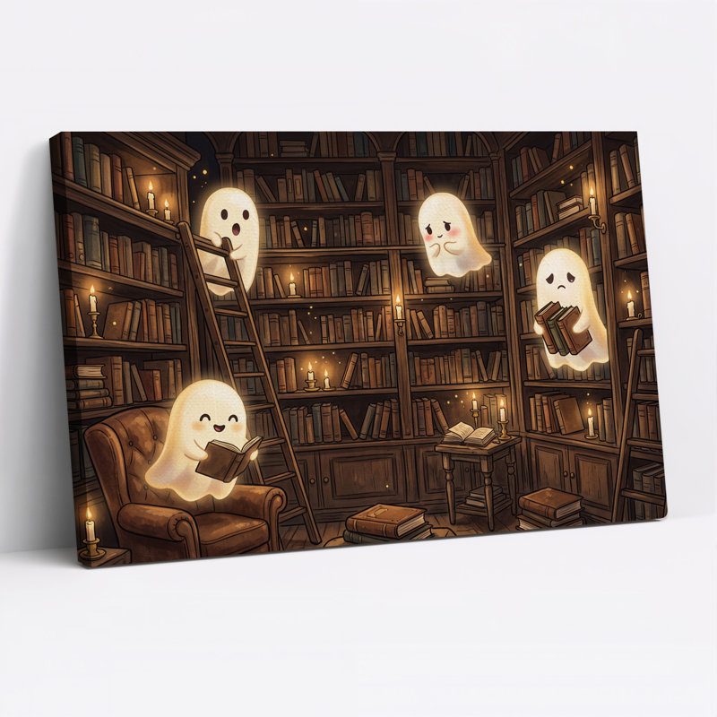 Art mural sur toile Halloween, H 20 po x l 30 po