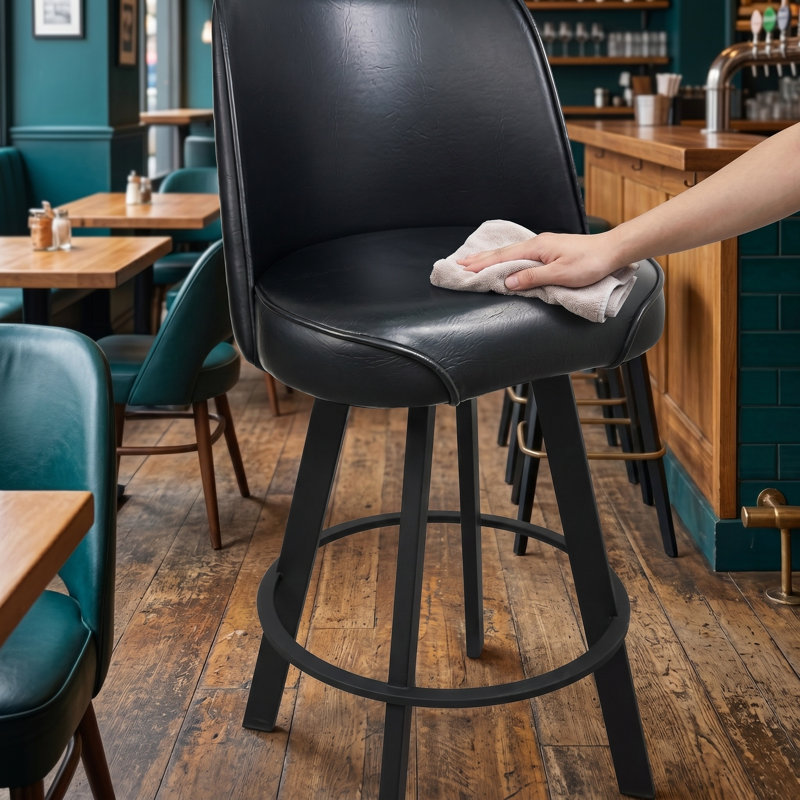 Ensemble de 2 tabourets de bar, Noir