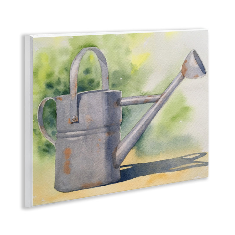 Plaque murale pour arrosoir de jardin champêtre, design par Stephanie Fielden