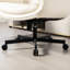 Chaise pivotante avec conception en croix, réglable et roulettes - Tissu doux pour un bureau confortable assis dans un environnement domestique-1226648137